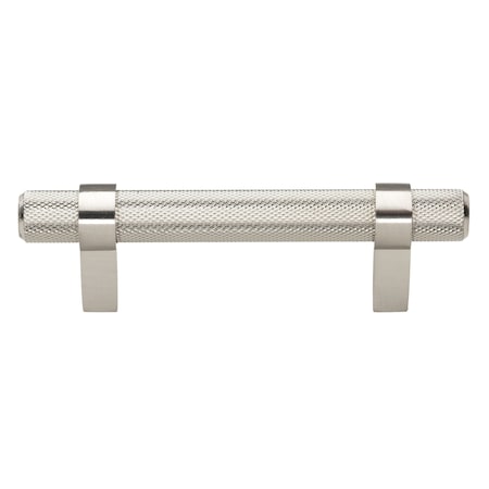Gliderite Hardware 3 in. Center to Center Knurled Steel Bar Pull - 8005-76-SS, 10PK 8005-76-SS-10